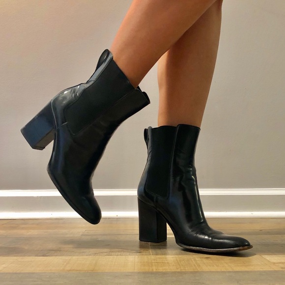 gucci chunky heel boots